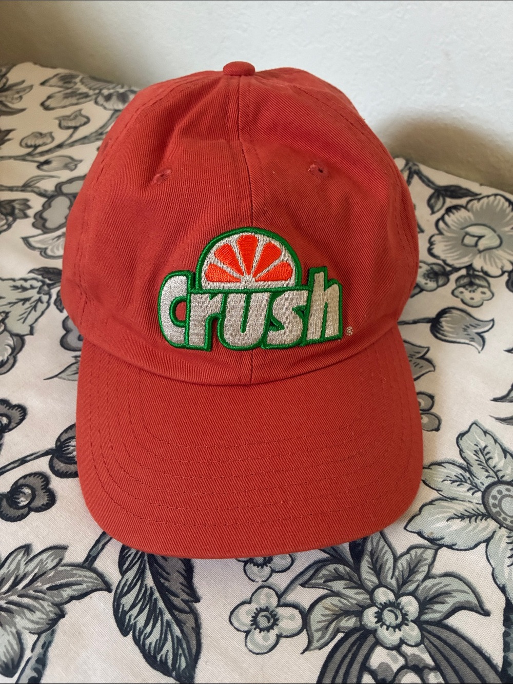 Crush Logo Orange Baseball Cap